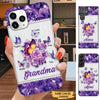 Purple Butterflies Grandma with Grandkids Personalized Phone case Phone case FUEL 