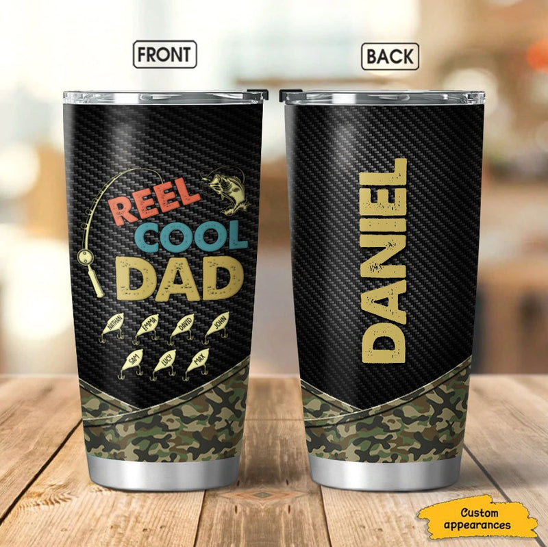 Reel Cool Grandpa, Papa, Dad Personalized Tumbler SC281108