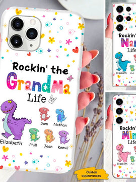 Rockin the Grandma Nana Mommy Life Personalized Phone Case SC293232