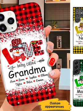 Snowman LOVE being called Grandma Nana Mommy Personalized Phone case SC3091