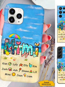 Summer Beach Grandma Mimi Nana Mommy Personalized Phone Case SC293236