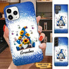 Sunflower Gnome Butterflies Grandma With Grankids Personalized Grandma Phone Case SC2164 Phone case FUEL