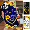 Sunflower Butterflies Happiness is being Nana Grandma Personalized Phone case SCMAY1902 Phone case FUEL 