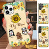 Sunflower Dog Mom Pet Mom Personalized Phone case SC2282 Phone case ShinyCustom Phone Case 