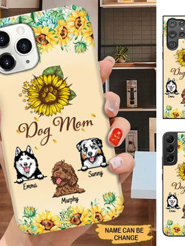 Sunflower Dog Mom Pet Mom Personalized Phone case SC2282