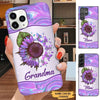 Sunflower Hologram Style Grandma Nana Mimi Gigi Personalized Phone Case SC30821 Phone case ShinyCustom Phone Case