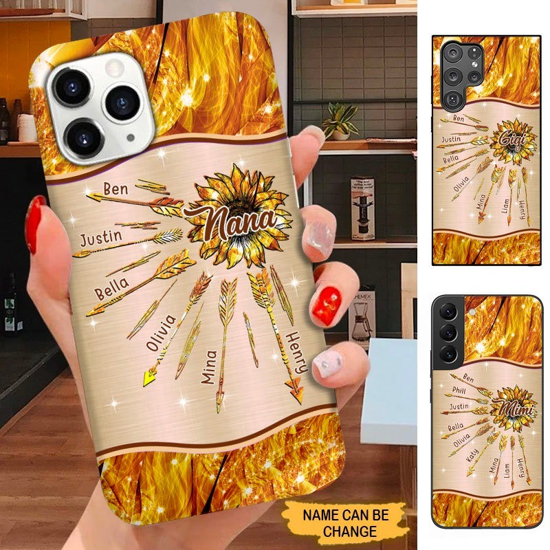 Sunflower Nana Mimi Gigi Grandma Personalized Phone case SC30811 Phone case ShinyCustom Phone Case 