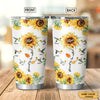 Sunflower Hummingbird Blessed to be called Nana Grandma Mommy Aunite Personalized Tumbler Tumbler ShinyCustom - The Best Personalized Gift Store