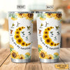 Sunflower Hummingbird You are my sunshine Personalized Tumbler Tumbler ShinyCustom - The Best Personalized Gift Store