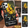 Sunflower Hummingbirds My greatest Blessings call me Grandma Nana Mimi Personalized Phone case Phone case FUEL