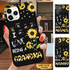 Sunflower I LOVE being a Grandma Personalized Phone case Phone case FUEL