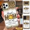 Leopard Pattern Sunflower Blessed MOM Personalized Phone case Phone case FUEL 