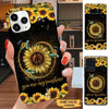 Sunflower Turlte You are my sunshine Grandma with Grandkids Personalized Phone Case Phone case FUEL