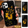 Sunflower Turtle You are my sunshine Grandma Personalized Phone case SC1566 Phone case FUEL