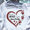 The Road To My Heart Is Paved With Pawprints Dog Mom Dog Lover Personalized Shirt 2D Hoodie Dreamship 