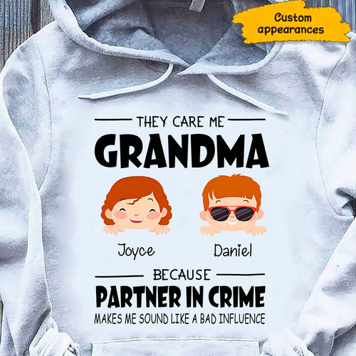 They call me Grandma Nana Mommy Cute Kids Face Personalized Hoodie Shirt SC281110