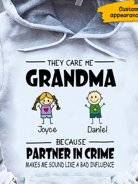 They call me Grandma Nana Mommy Funny Kids Personalized Hoodie Shirt SC281112