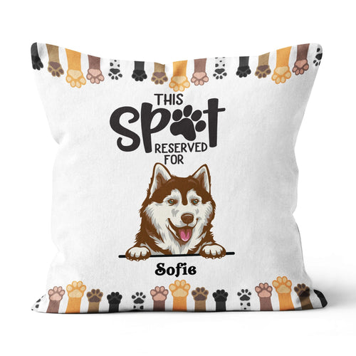 This Spot reserved Dog Lovers Pillow Pillows Dreamship 