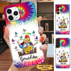 Tie dye Gnome Butterflies Grandma Mommy Auntie Personalized Phone case SCMAY1904 Phone case FUEL