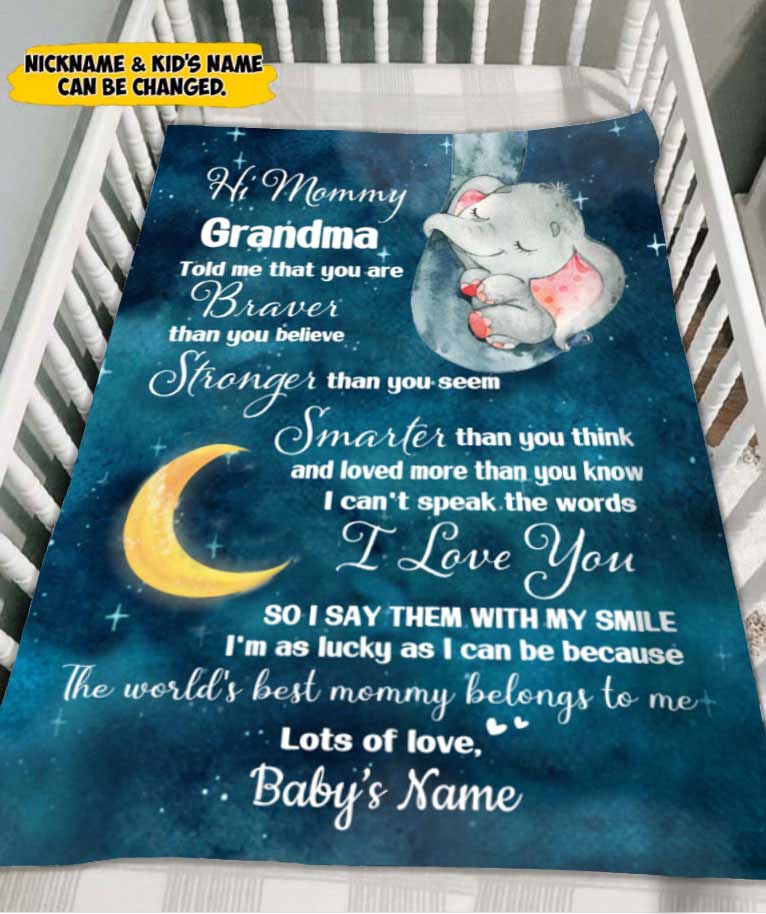 To My Grandson Gift from Grandma Personalized Blanket SC1071 - ShinyCustom  - The Best Personalized Gift Store