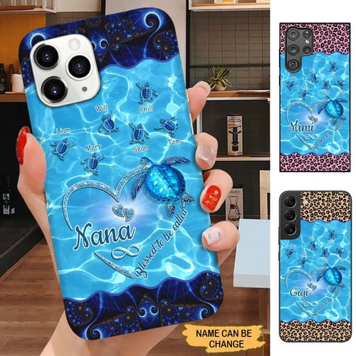 Turtle Blessed To be called Nana Gigi Mimi Grandma Phone case SC22810 Phone case ShinyCustom Phone Case 
