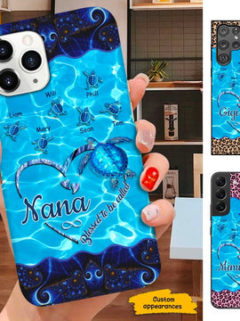 Turtle Blessed to be called Nana Mimi Gigi Grandma Personalized Phone case SC261232