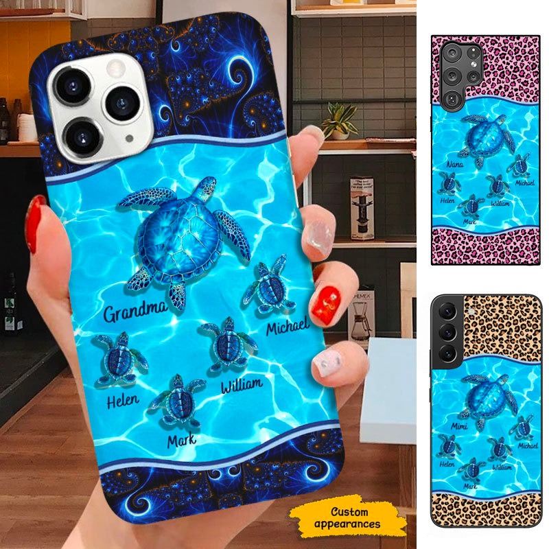 Turtle Grandma Nana Mommy Personalized Phone case SC213239