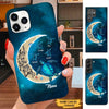 Turtle Love you to the moon and back Grandma Nana Mommy Personalized Phone case SC12107 Phone case ShinyCustom Phone Case