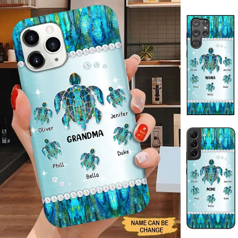 Turtle Nana Mimi Gigi Grandma Personalized Phone case SC30813 Phone case ShinyCustom Phone Case 