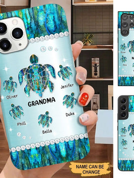 Turtle Nana Mimi Gigi Grandma Personalized Phone case SC30813