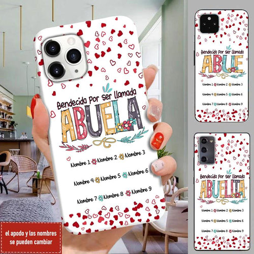 Personalized "Bendecida Por Ser Llamada Abuela" Spanish Phone Case HP-24HL100 Phonecase FUEL 