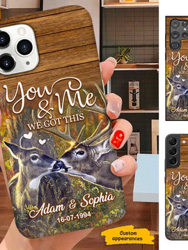 You and me we got this Personalized Deer Couple Matching Gift Phone Case SC120111