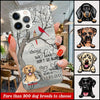 Personalized dog memorial gifts They walk beside us every day Phone Case Phone case FUEL 
