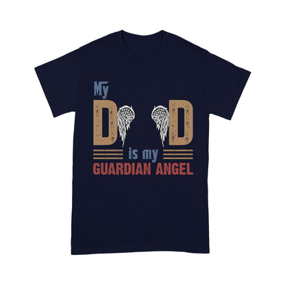 Customized My Dad Is My Guardian Angel T-Shirt PM05JUN21CT2 Dreamship S Navy 