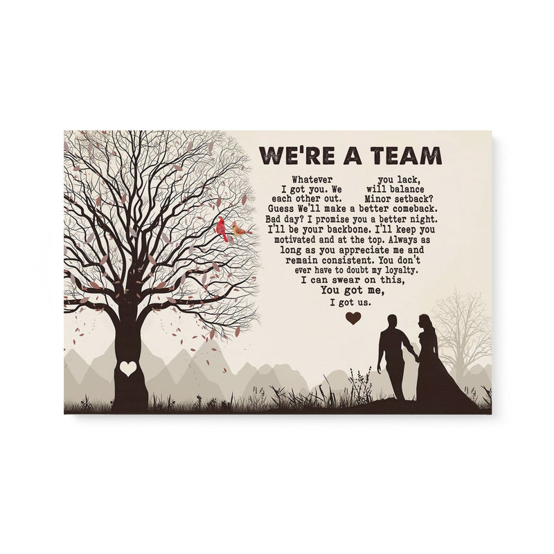 We are a team Canvas NTK08JUN21VA2 Dreamship 24x16in