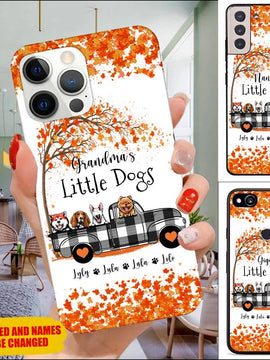 Grandma's Little Dogs Mommy, Auntie,  Nana Personalized Phone case