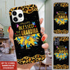 Personalized Blessed to be called Grandma, Mommy, Auntie, Nana, Gigi Leopard buterfly phone case Phone case FUEL 