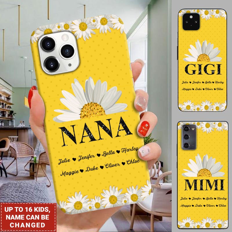 Grandma Mom Daisy Flower Personalized Phone case Phone case FUEL 