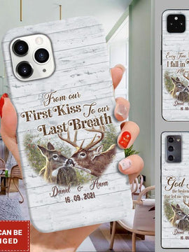 Personalized Deer Couple Matching Gift Phone Case