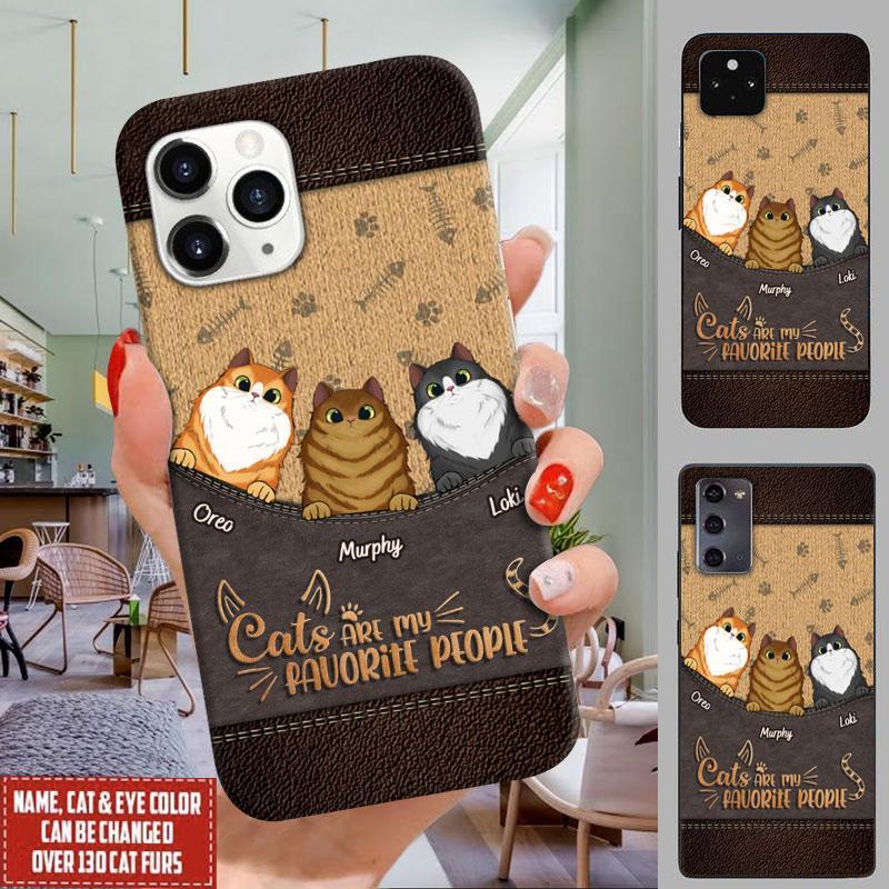 Personalized Custom "Cats Are My Favorite People" Phone Case for Cat Lovers hp-24hl095 Phonecase FUEL 