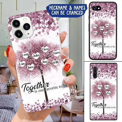 Together is our favorite place to be - Personalised family tree frame, family tree gift, mothers day gift, Mum birthday, Nan birthday, Gifts for her phonecase hqt24jun21sh1 Phonecase FUEL 