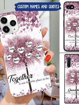 Family Tree Together is our favorite place to be Personalized Phone case