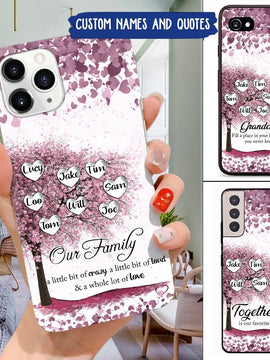 Together is our favorite place to be - family tree personalized Phone case