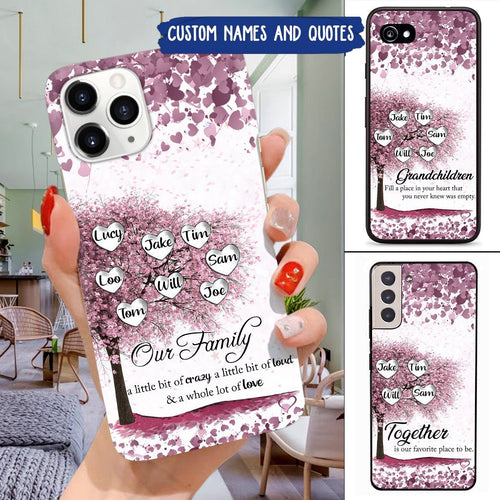 Together is our favorite place to be - Personalised family tree frame, family tree gift, mothers day gift, Mum birthday, Nan birthday, Gifts for her phonecase hqt25jun21sh1 Phonecase FUEL 