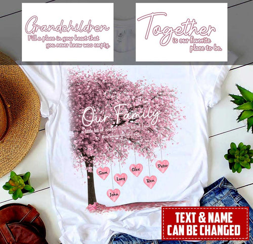 Together is our favorite place to be - Personalised family tree frame, family tree gift, mothers day gift, Mum birthday, Nan birthday, Gifts for her T-shirts hqt25jun21tp1 Clothing Dreamship 