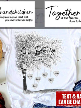 Family Tree Together is our favorite place to be Personalized Shirt