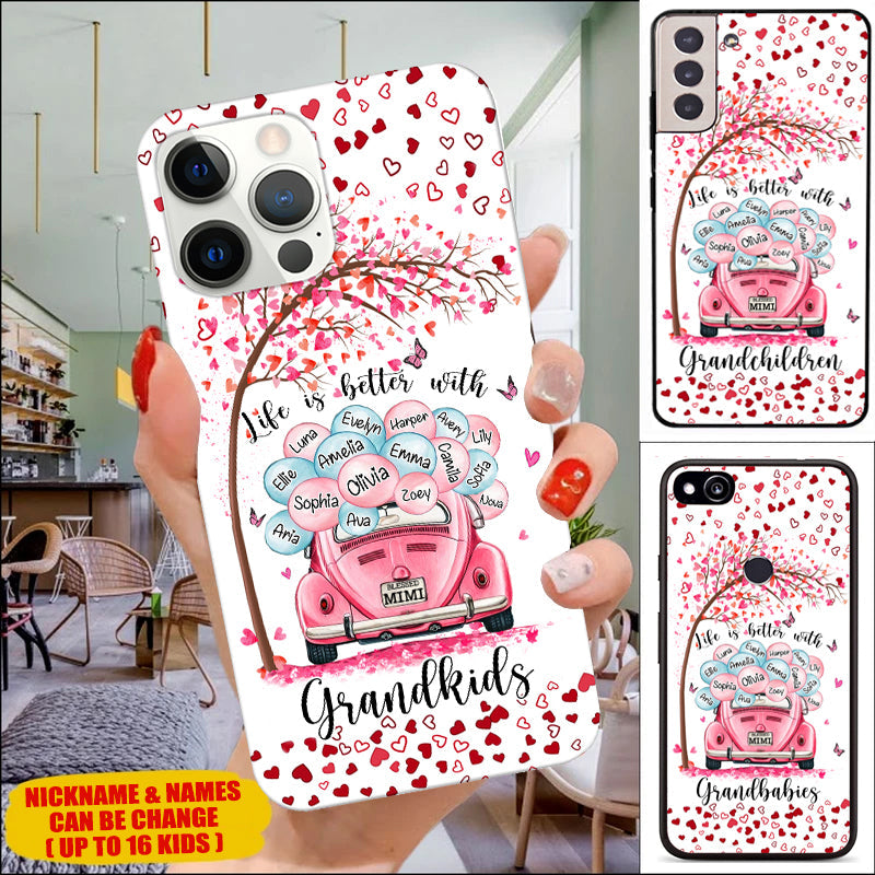 Life is Better with Grandkids Grandma Mommy Auntie Nana Gigi Personalized Phone case Phone case FUEL 
