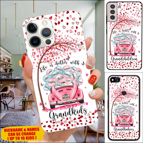 Life is Better with Grandkids Grandma Mommy Auntie Nana Gigi Personalized Phone case Phone case FUEL 