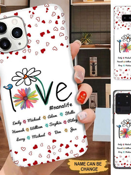 Love Nanalife Grandma with Grandkids Personalized Phone case