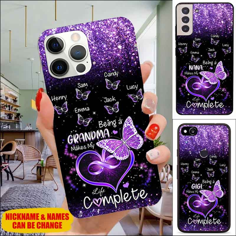 Being a grandma make my life complete Mommy, Auntie, Nana, Gigi phone case v2 Phone case FUEL 